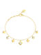 Guess Women's Steel Gold Plated Bracelet 21cm