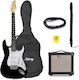 Elektrische Gitarre Schwarz