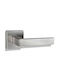 Deco Ceramica Lever Middle Door with Rosette R12-A01 Pair with Rosette Matt Nickel