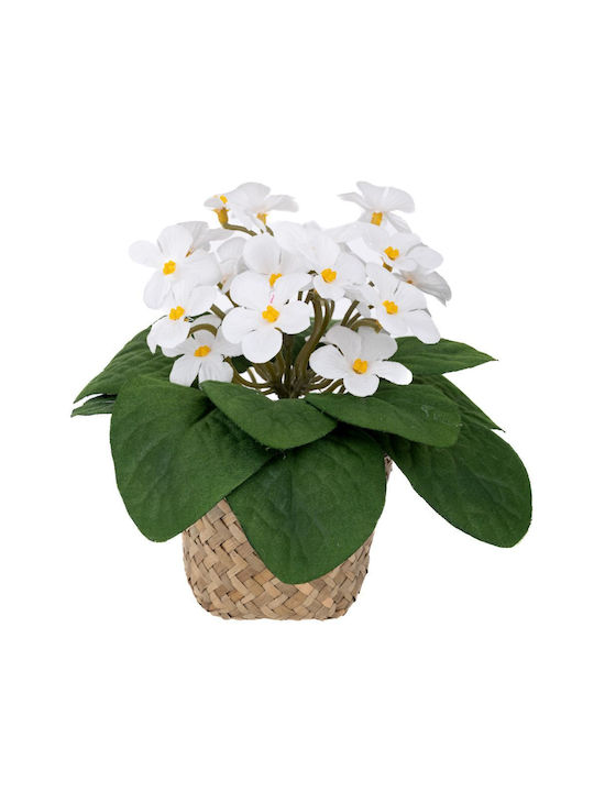 Artificial Plant in Small Pot Daisy White 17cm Iliadis