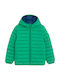 Kids Casual Short Jacket with Hood Green