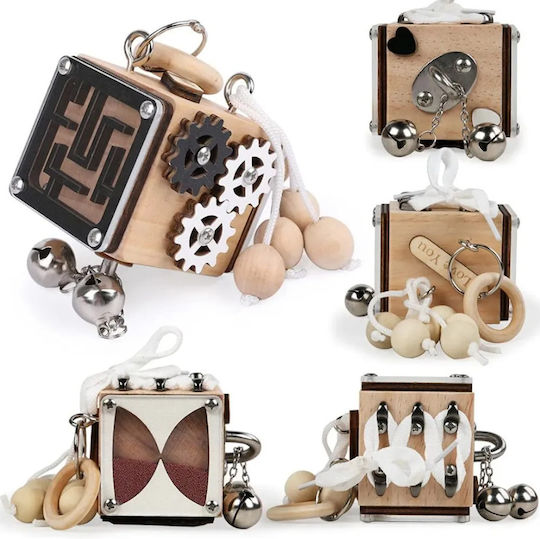 Fidget Cube Hölzernes Mehrfarbig Verschiedene Designs