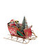 Metall Weihnachtsfigur Schlitten 16x8x13cm