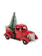 Camion Retro Metalic de Crăciun 17x7x13 cm