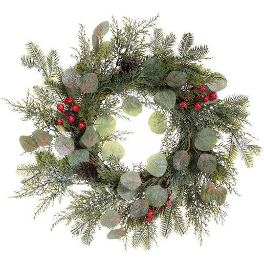 Iliadis Weihnachtsdekoration Kunststoff Kranz mit Durchmesser 50cm.