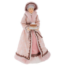 Weihnachtsfrau Rosa 63.5x38.5x37cm