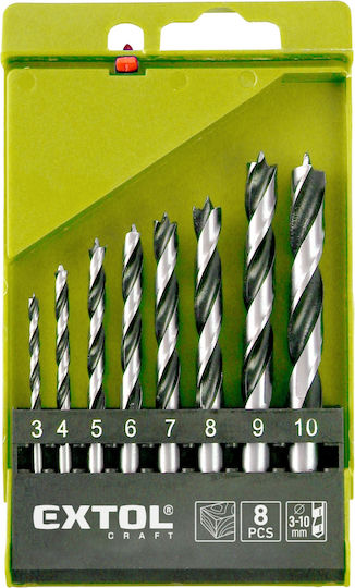 Extol Craft Set 8 Burghie pentru Lemn