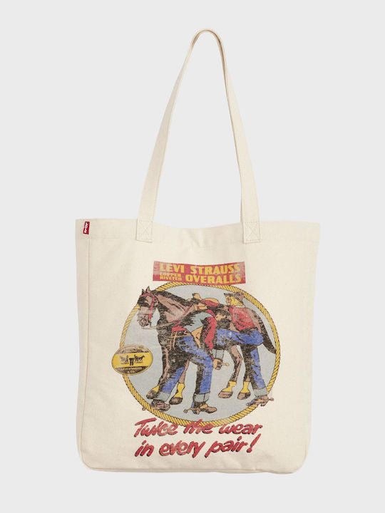 Levi's Everyday Graphic Tote Bag Ecru Τσάντες Female Ecru 005fa0005