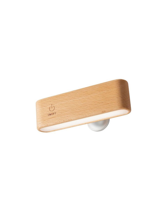 Φωτιστικό Τοίχου LED Light Brown 12.8x4εκ.