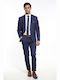 Men's Groom's Suit with Slim Fit Navy Blue