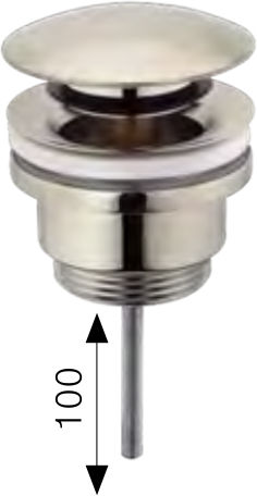 Viospiral Kupfer Ventil Spülbecken Silber