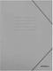 File Folder Rubber Band Premioum Prespan Gray 2...
