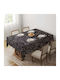 Hermia Tablecloth Black-beige 140x180cm