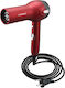 Avizar Hair Dryer 1400w Cool Air Adjustable Speeds Red