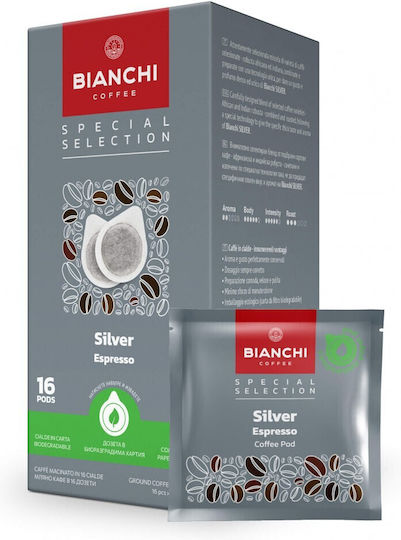Bianchi Coffee Κάψουλες Espresso Silver Συμβατές με Μηχανή E.S.E. Pod 16caps