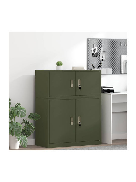 Ντουλάπι Γραφείου Μεταλλικό Πράσινη 90x40x40cm