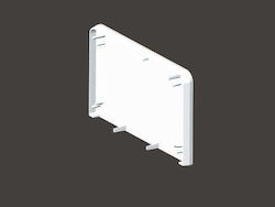 Kopos Endabdeckung 56x120mm Cremeweiß