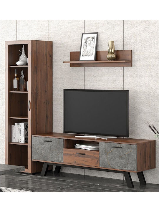 Living Room TV Unit Honey from Solid Wood No 61