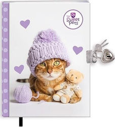 Ημερολόγιο Σελιδοδείκτη Κλειδαριά Sweet Pets Kot