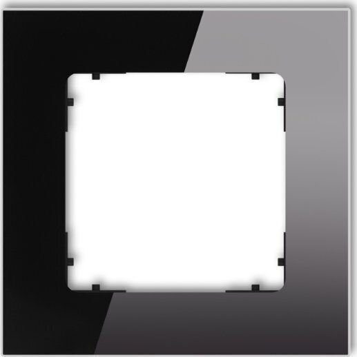 Karlik Single Frame Karlik Icon 12-12-irsk-1 Universal Square Glass Effect Matte Black