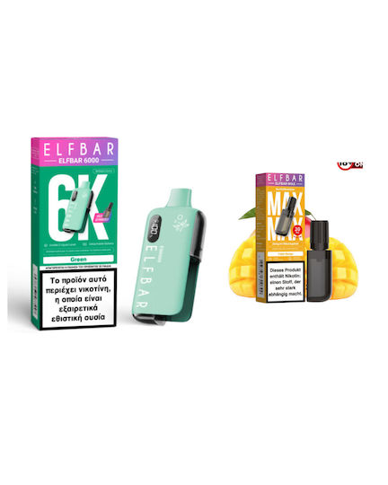ELFBAR 6000 Refillable Container Triple Mango 10m