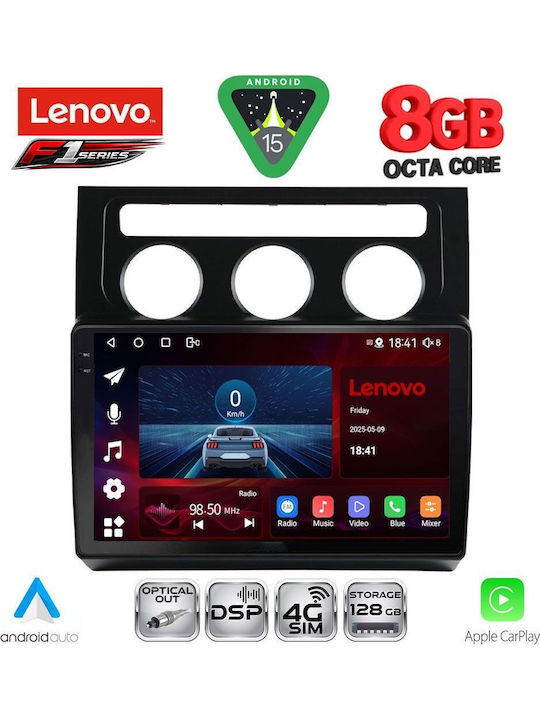 Lenovo Sistem Audio Auto Pentru Volkswagen Touran 2003-2010 Cu Clima Bluetooth USB Wi-Fi GPS Apple CarPlay Android Auto Cu Ecran Tactil 10"
