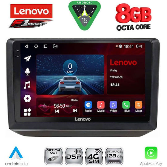 Lenovo Car Audio System for Skoda Fabia 2008-2014 (Bluetooth/USB/WiFi/GPS/Apple-Carplay/Android-Auto) with Touch Screen 10"