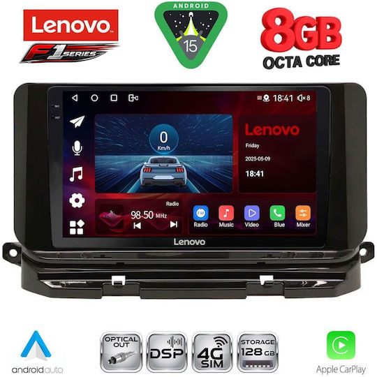 Lenovo Ηχοσύστημα Αυτοκινήτου για Skoda Octavia 2021 (Bluetooth/USB/WiFi/GPS/Apple-Carplay/Android-Auto) με Οθόνη Αφής 10"