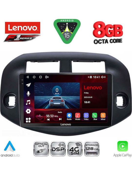 Lenovo Car Audio System for Toyota RAV 4 2006-2012 (Bluetooth/USB/WiFi/GPS/Apple-Carplay/Android-Auto) with Touch Screen 10"
