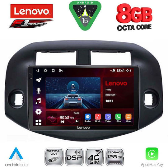 Lenovo Car Audio System for Toyota RAV 4 2006-2012 (Bluetooth/USB/WiFi/GPS/Apple-Carplay/Android-Auto) with Touch Screen 10"