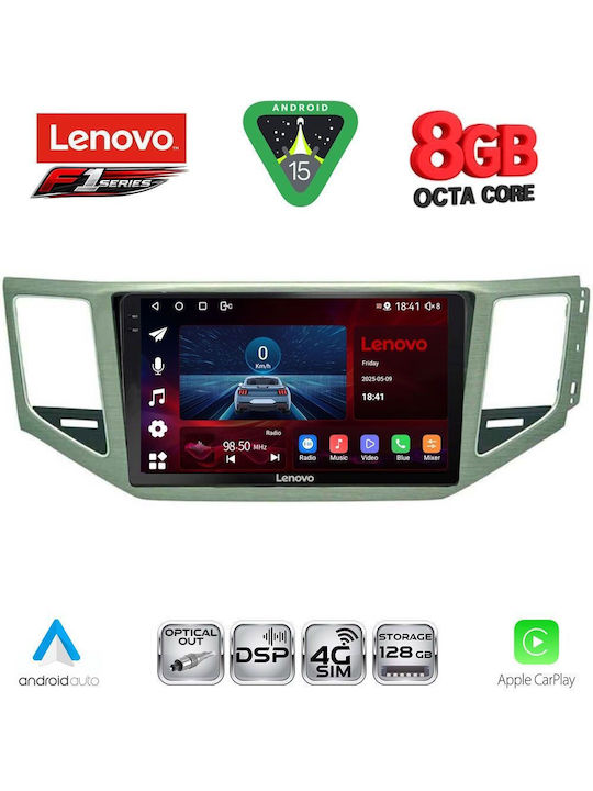 Lenovo Car Audio System for Mercedes-Benz SL Volkswagen Golf Sportsvan 2014-2021 (Bluetooth/USB/WiFi/GPS/Apple-Carplay/Android-Auto) with Touch Screen 10"