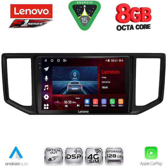 Lenovo Car Audio System for Volkswagen Crafter 2017 (Bluetooth/USB/WiFi/GPS/Apple-Carplay/Android-Auto) with Touch Screen 10"