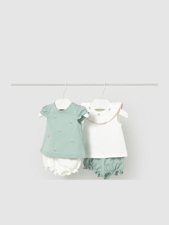 Kids' Set with Shorts Summer 4pcs Turquoise