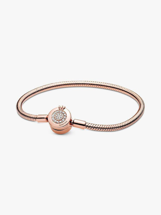 Pandora Women's Bracelet Chain made of Silver Gold Plated