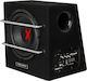 Subwoofer Auto Excalibur Amplificator 135w Putere Rms 1100w Max Difuzor 200 Mm Design Modern Culoare Neagră