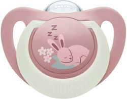 Nuk Orthodontic Pacifier Silicone Night Pink for 0-6 months