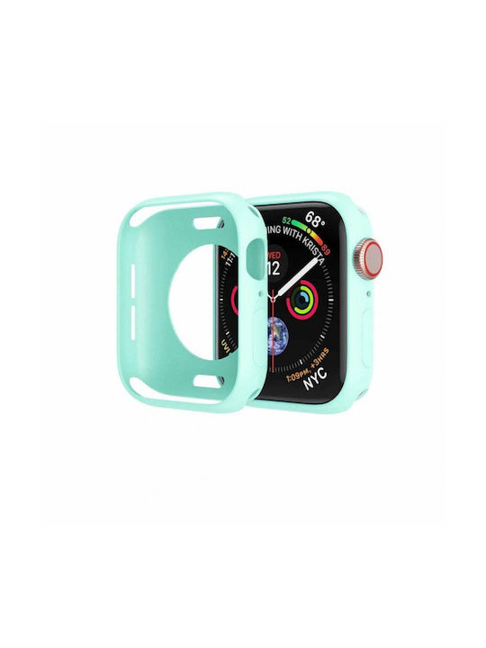Silikonhülle in Türkis Farbe für Apple Watch Series 45mm