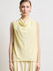 Women's Blouse Sleeveless Yellow