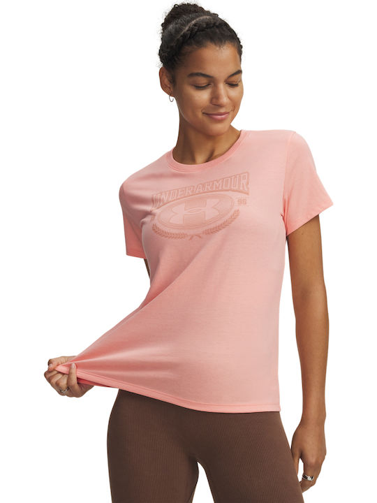 Under Armour Γυναικείο T-shirt Ροζ