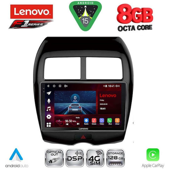 Lenovo Ηχοσύστημα Αυτοκινήτου για Peugeot 4008 Mitsubishi Asx 2009 (Bluetooth/USB/WiFi/GPS/Apple-Carplay/Android-Auto) με Οθόνη Αφής 10"