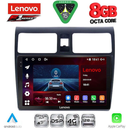 Lenovo Car Audio System for Suzuki Swift 2005-2011 (Bluetooth/USB/WiFi/GPS/Apple-Carplay/Android-Auto) with Touch Screen 10"