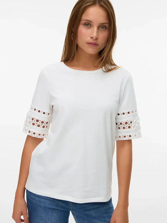 Vero Moda T-Shirt Λευκό Vero Moda T-Shirt Λευκό