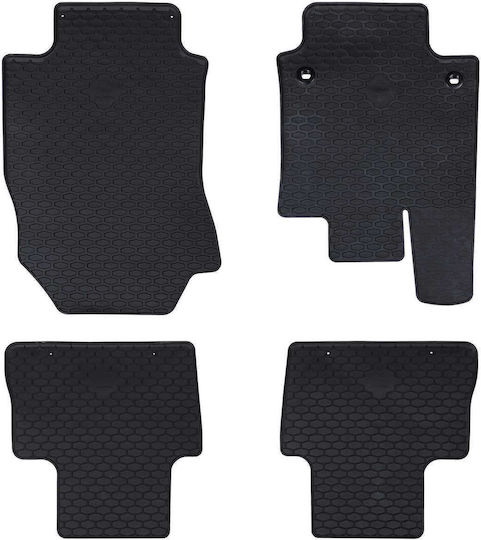 vidaXL Set of Front and Rear Mats 4pcs for Suzuki Across Toyota RAV 4 Black