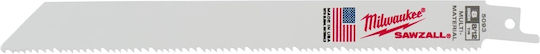 Milwaukee Saw Blade S Bimetal 200mm 8/12t 5 Pieces