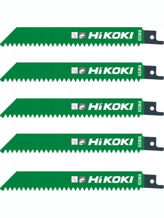 Hikoki Saw Blade Sabre Saws Rw20/s828d 150mm 5pcs
