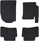 vidaXL Set of Front and Rear Mats 4pcs for Kia Rio / Stonic 2017 Black