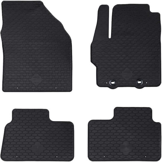 vidaXL Set Front and Back Car Mats 4 Pieces for Toyota Aygo 2022 Black