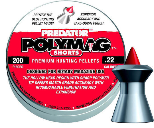 JSB Polymag Predator Shorts 5,5mm 22 Cal 200 Stück