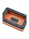 Colibri Rally Cigar Ashtray Premium Metal Design 6 Cigar Rests Textured Diamond Pattern Black Rose Gold Orange