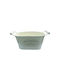 AGC Set 2 Metallische Pflanzgefäße 27x13x11,5cm